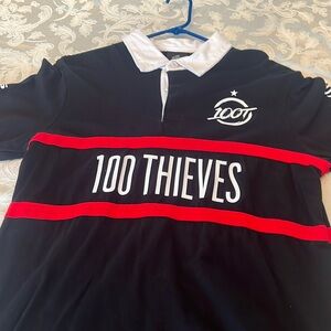 100Thieves Long Sleeve Polo Jersey 2022